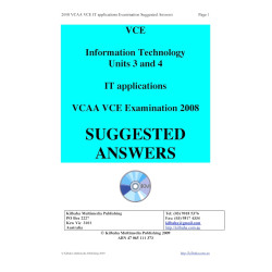 Detailed answers - 2008 VCAA VCE Information Technology Applications Exam